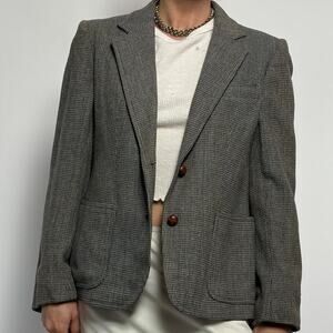 Vintage Wool Blend Grey Blazer - PBD International Div. of Peabody House